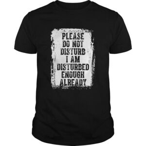 Please Do Not Disturb I Am Disturbed Enough Already Shirt